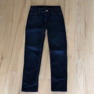 white house black market straight leg crop jeans